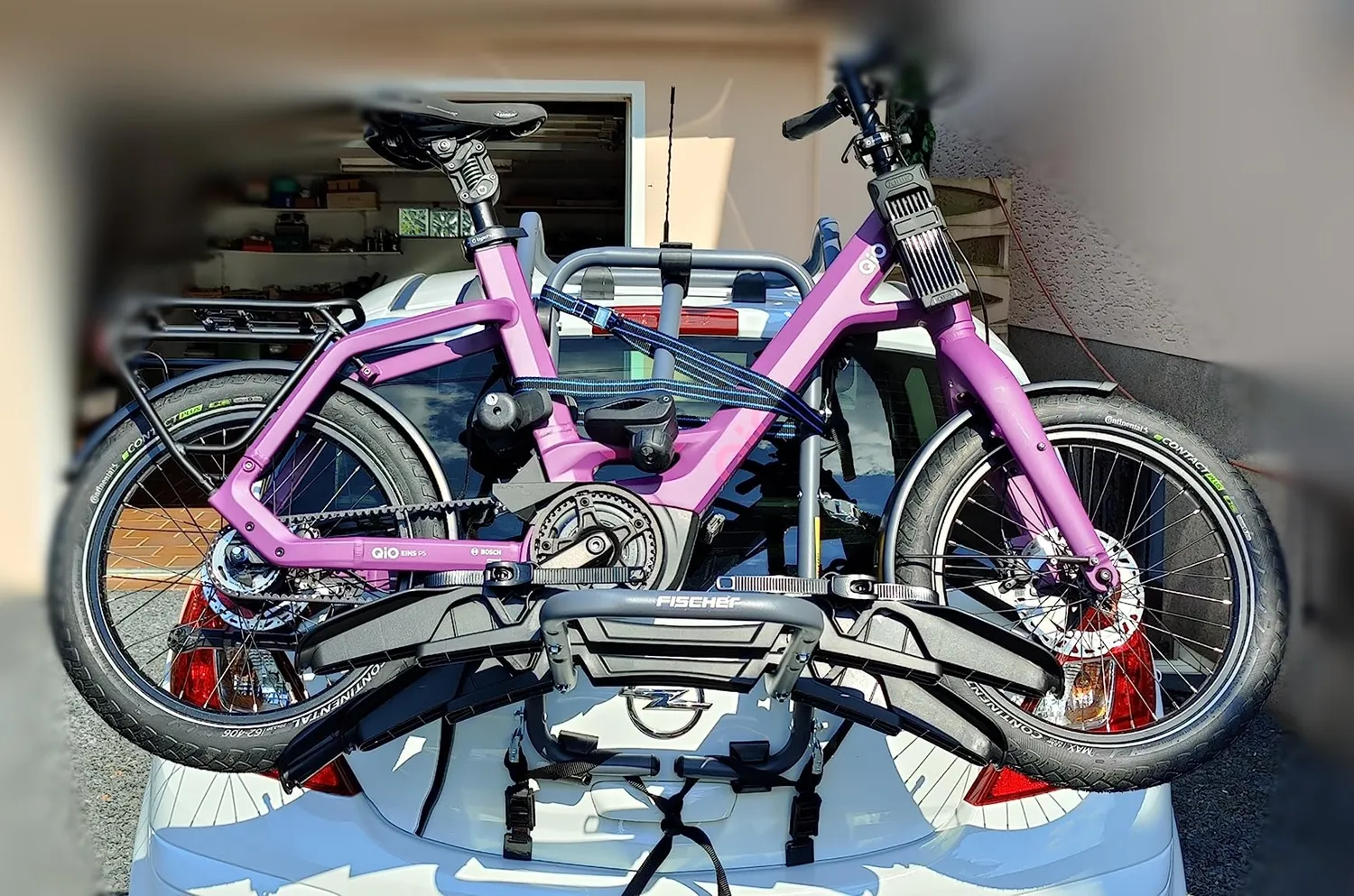 Fischer Heck Fahrradträger für 2 Fahrräder 45 kg