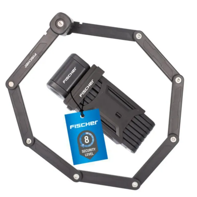 Fischer Protec FK110 Faltschloss 110 cm mit Halterung
