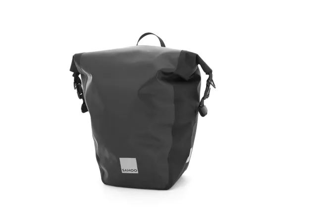 SachsenRad Cargo Plus Fahrradtasche 20 Liter schwarz wasserdicht