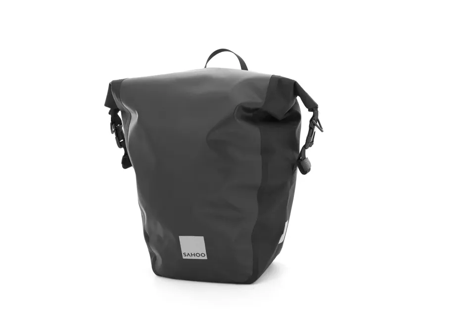SachsenRad Cargo Plus Fahrradtasche 20 Liter schwarz wasserdicht