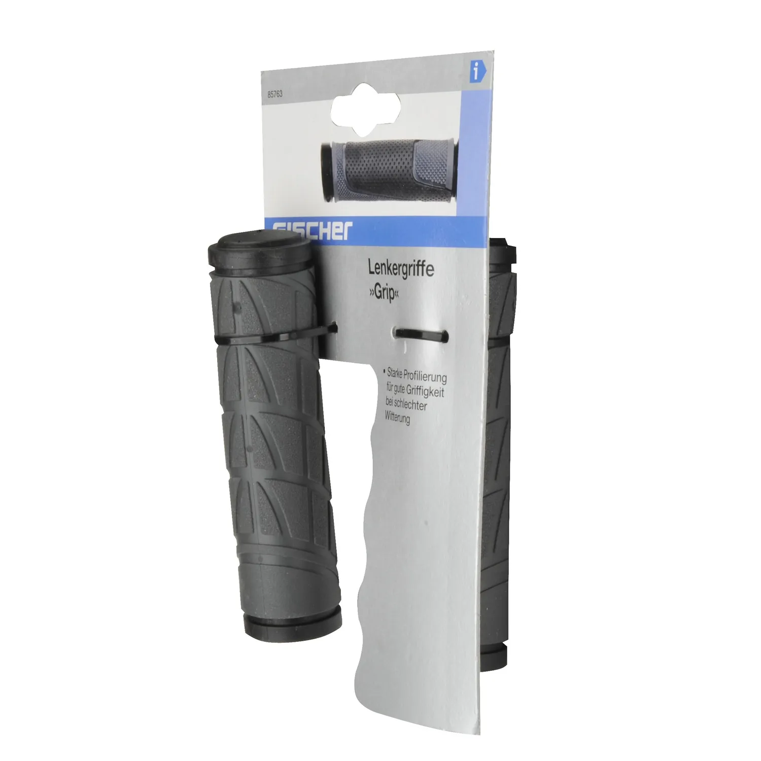 Fischer Grip 85763 Lenkergriffe grau-schwarz rutschfest
