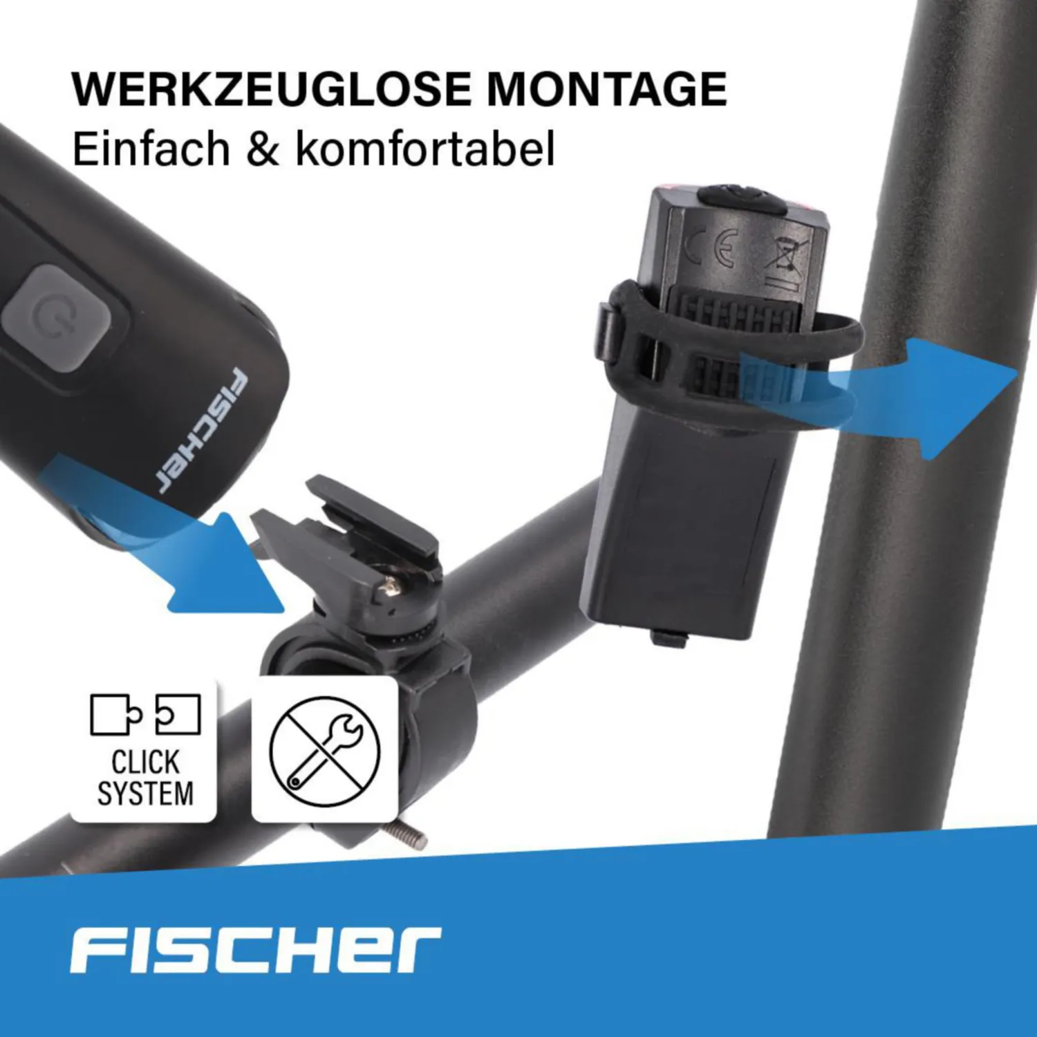 Fischer Small-Box Beleuchtungsset LED-Akku 45 Lux