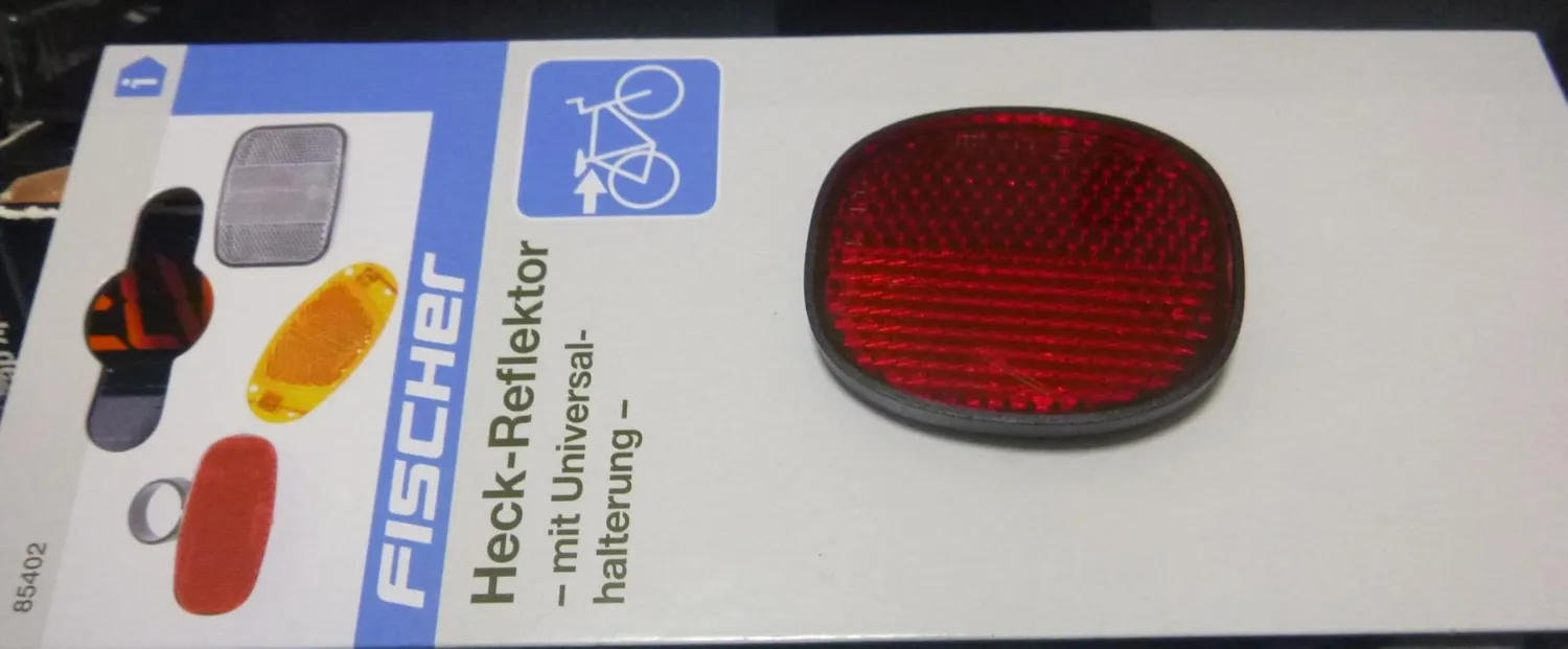 fischer Heckreflektor Universal rot StVZO