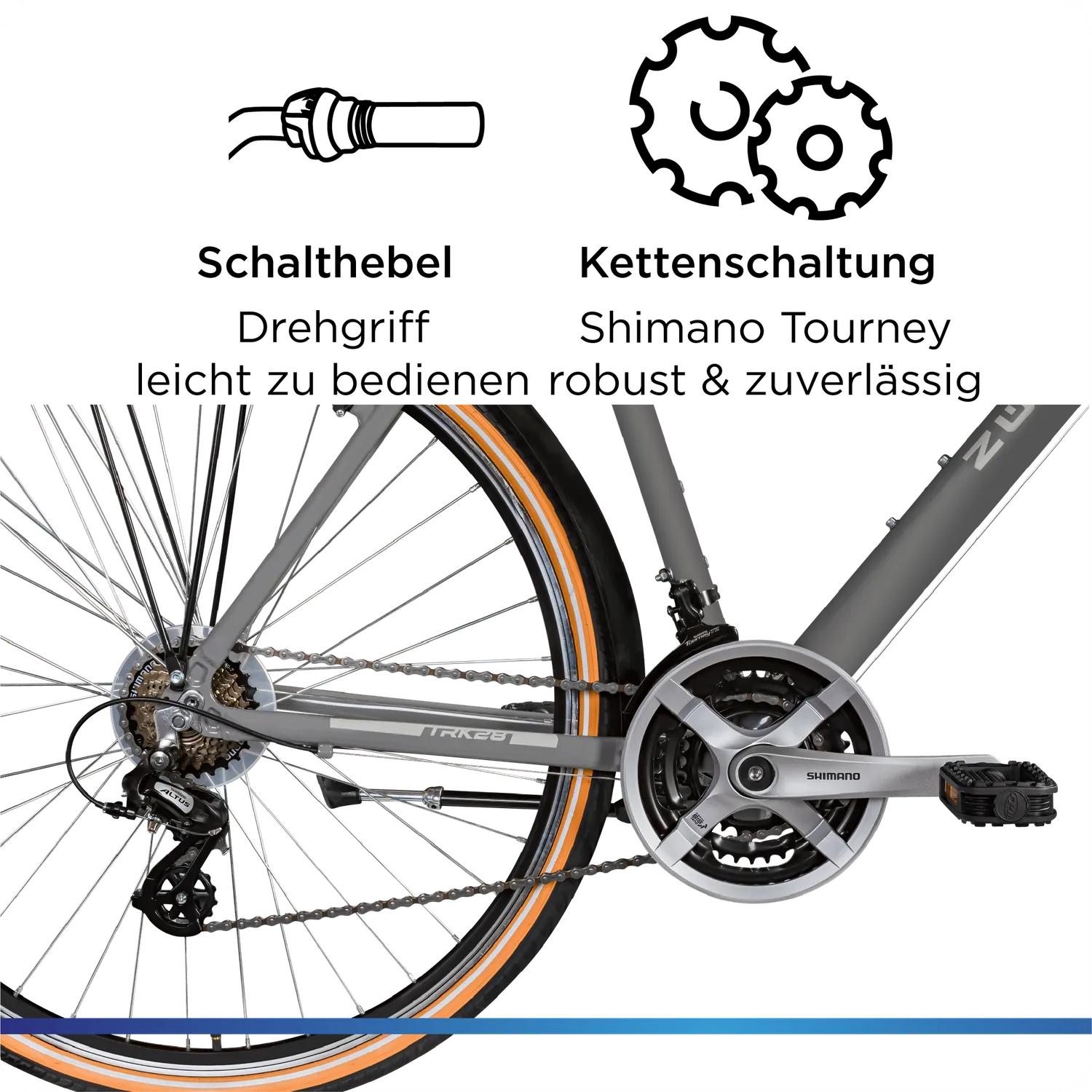 Zündapp T700 Trekkingrad 28 Zoll 21-Gang 55 cm