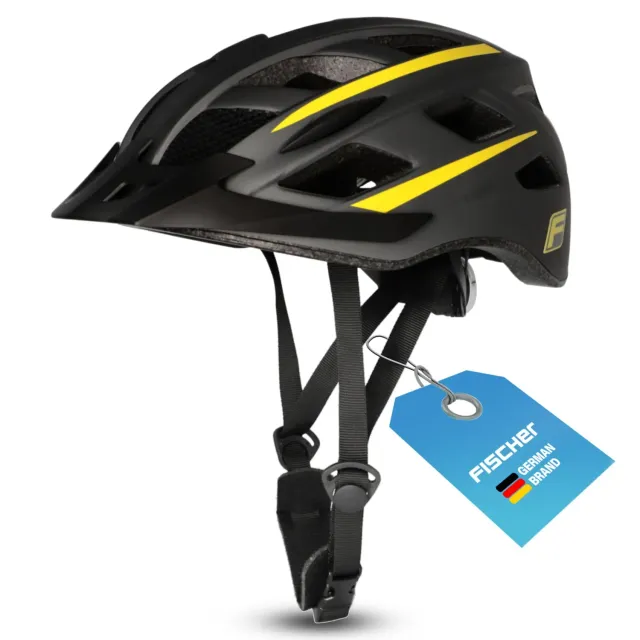 Fischer Urban Lano Fahrradhelm Schwarz S/M mit Licht
