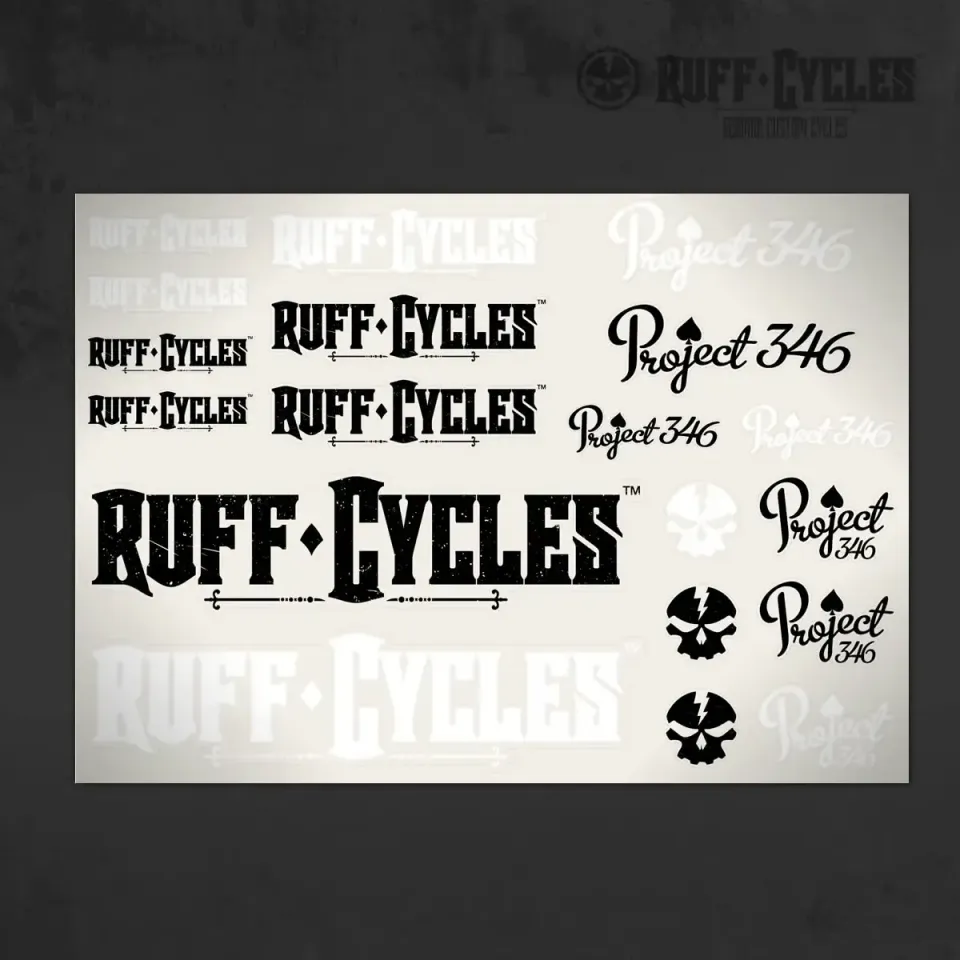 Ruff Cycles P346 Aufkleber-Set A4 transparent