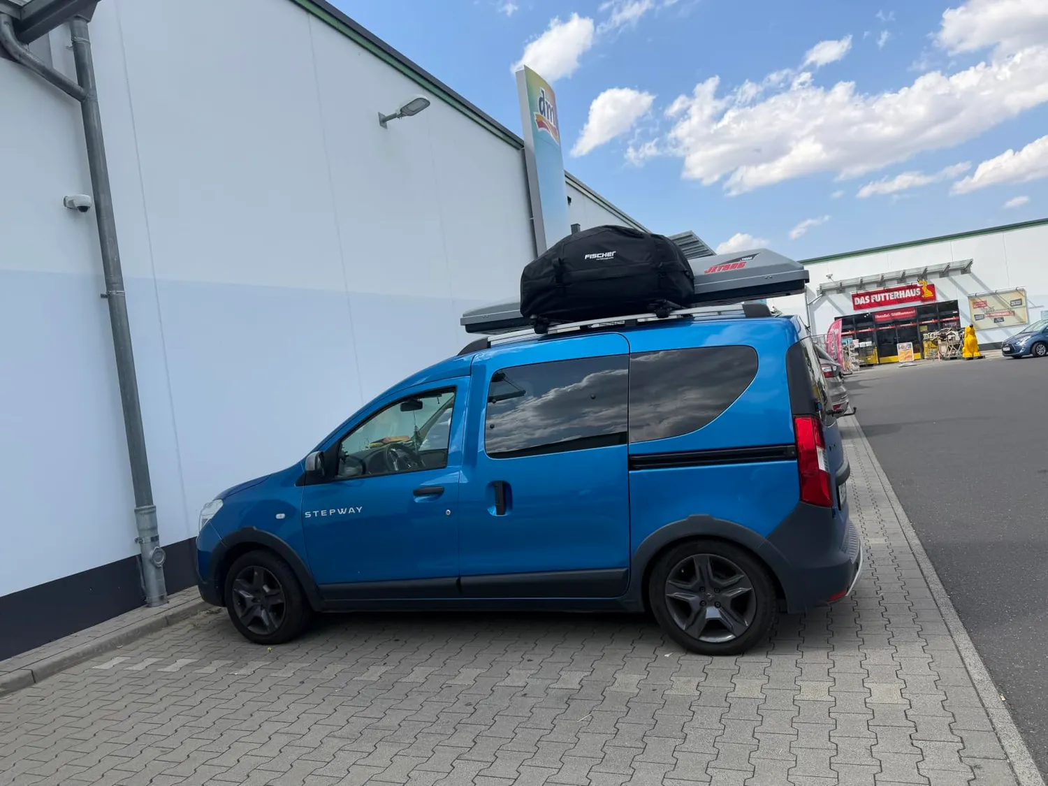 Fischer Dachbox faltbar 270 Liter wasserabweisend
