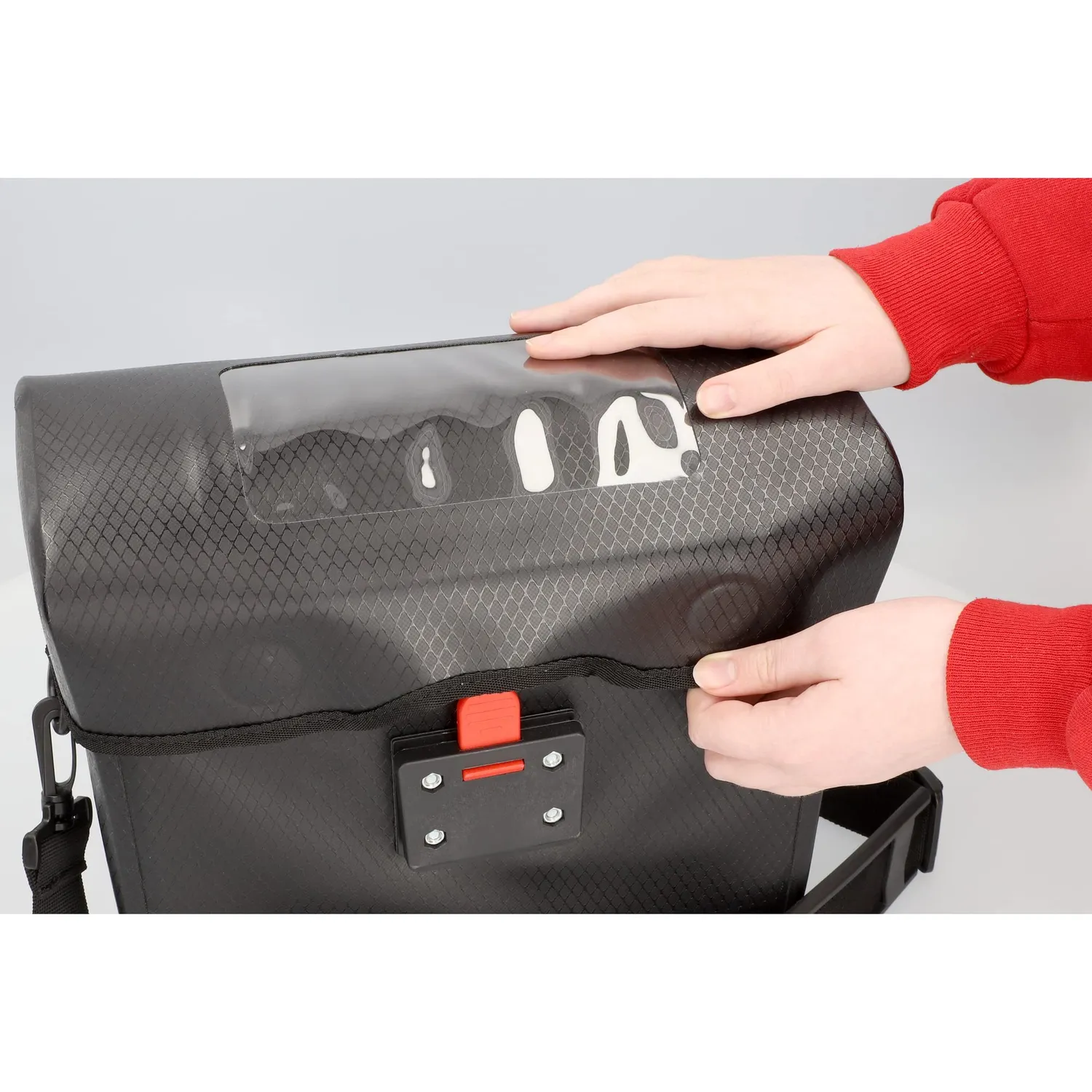 fischer Plus Terra Lenkertasche 7 Liter wasserdicht schwarz