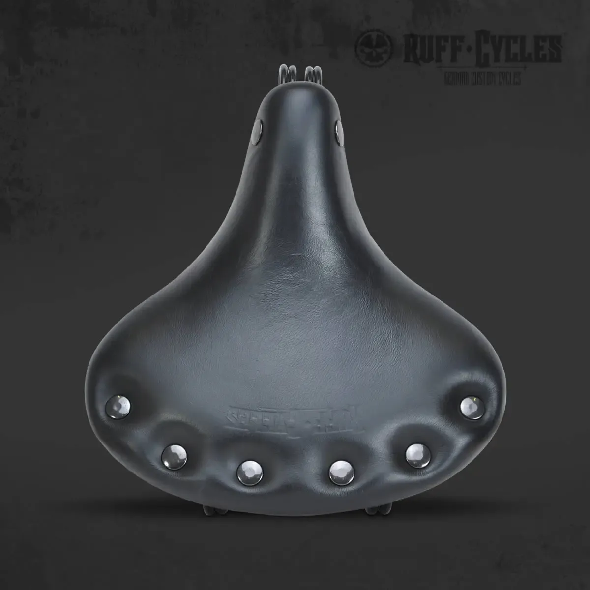 Ruff Cycles Stockman Sattel Leder Schwarz Federn