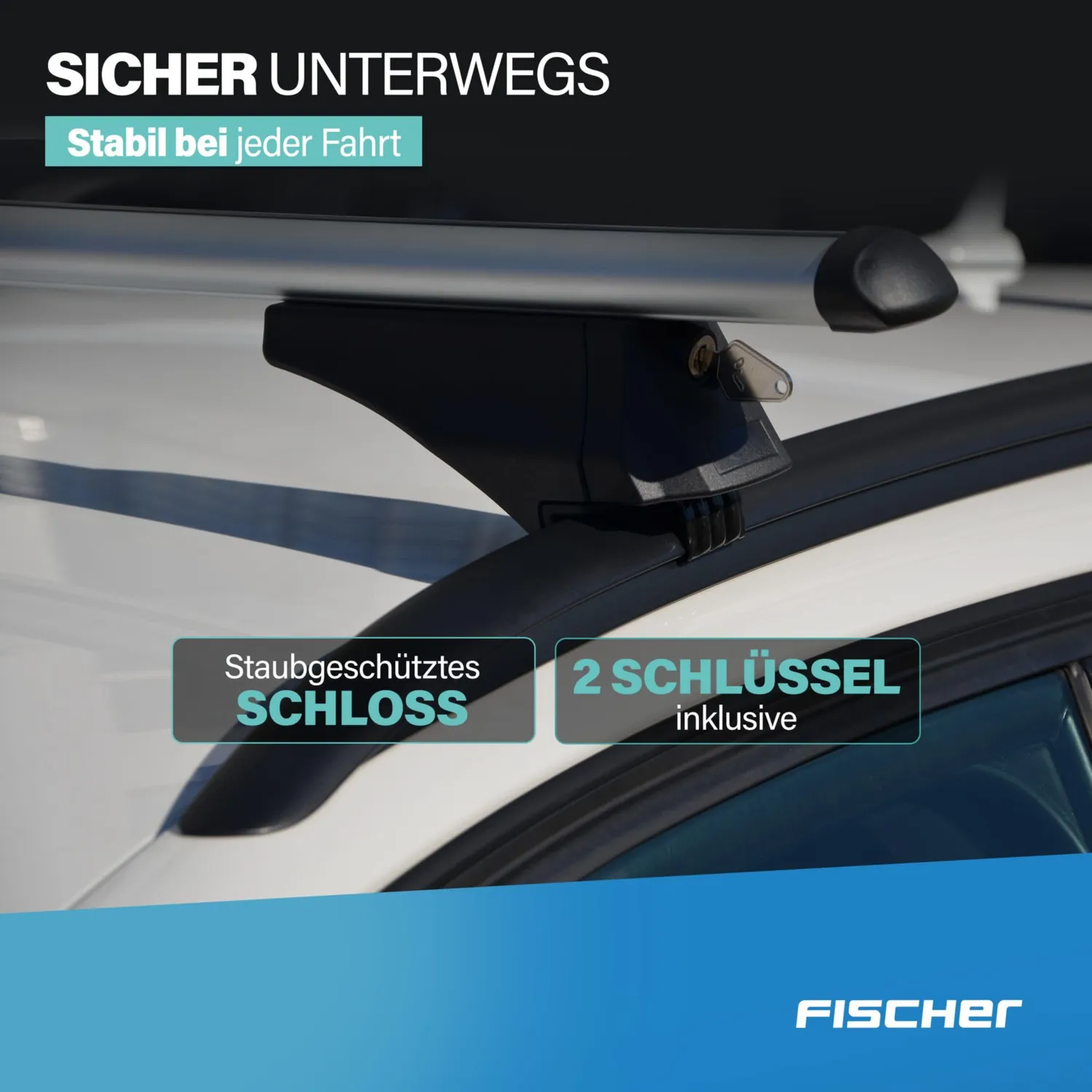 Fischer CrossLine L Relingträger 1,20 m Aluminium 75 kg