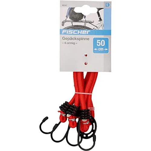 Fischer Spanngurt 50 cm 4-armig rot