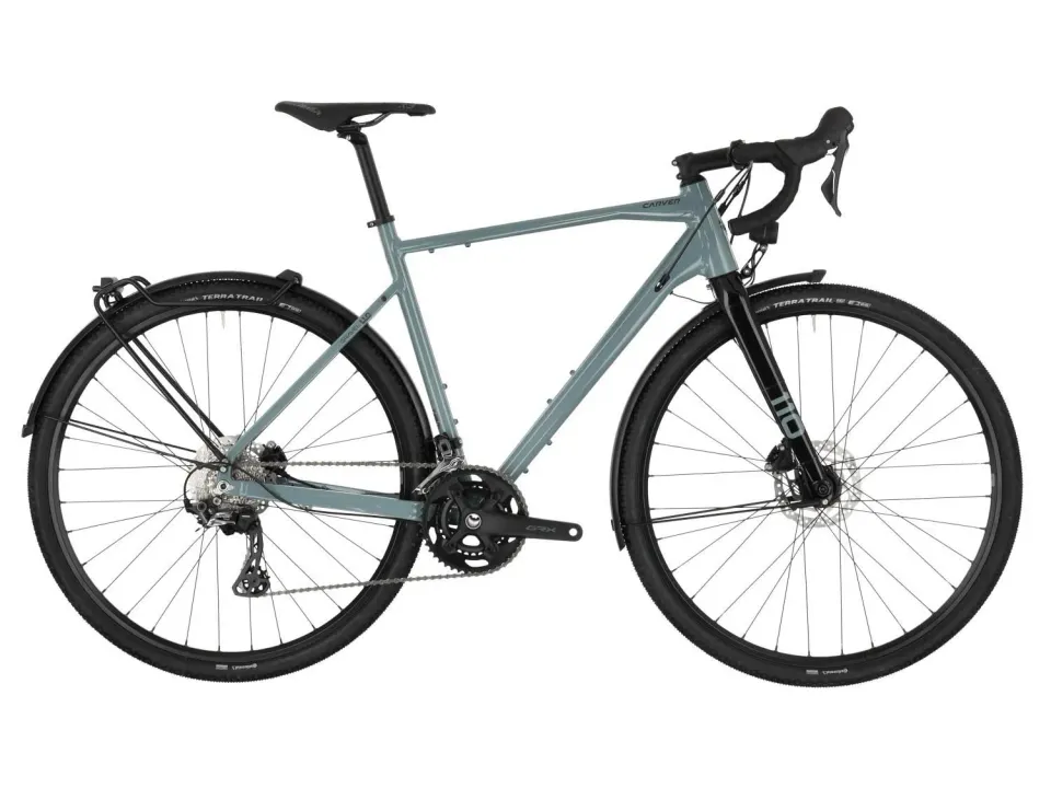 Carver Gravel 110 Street Gravelbike Grey Blue Diamant M