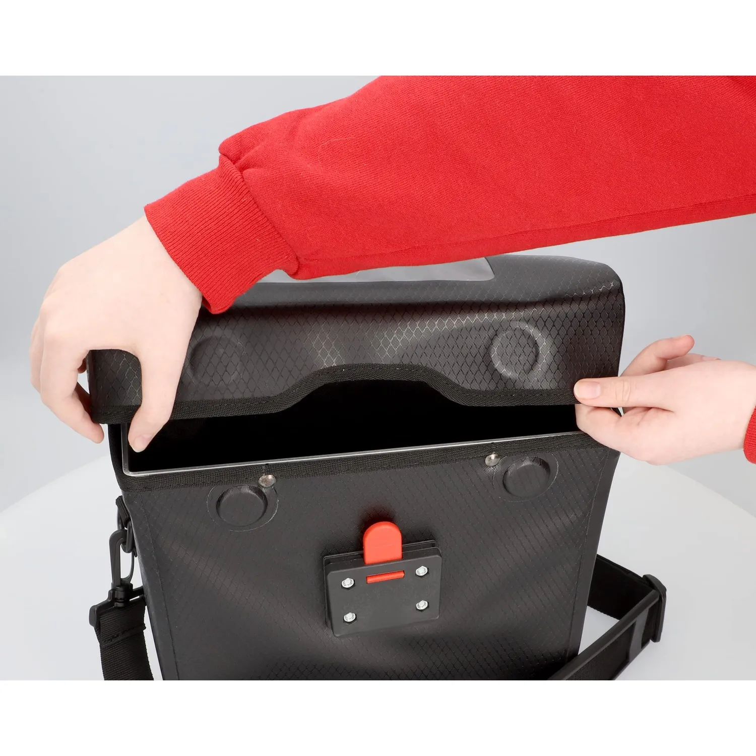 fischer Plus Terra Lenkertasche 7 Liter wasserdicht schwarz