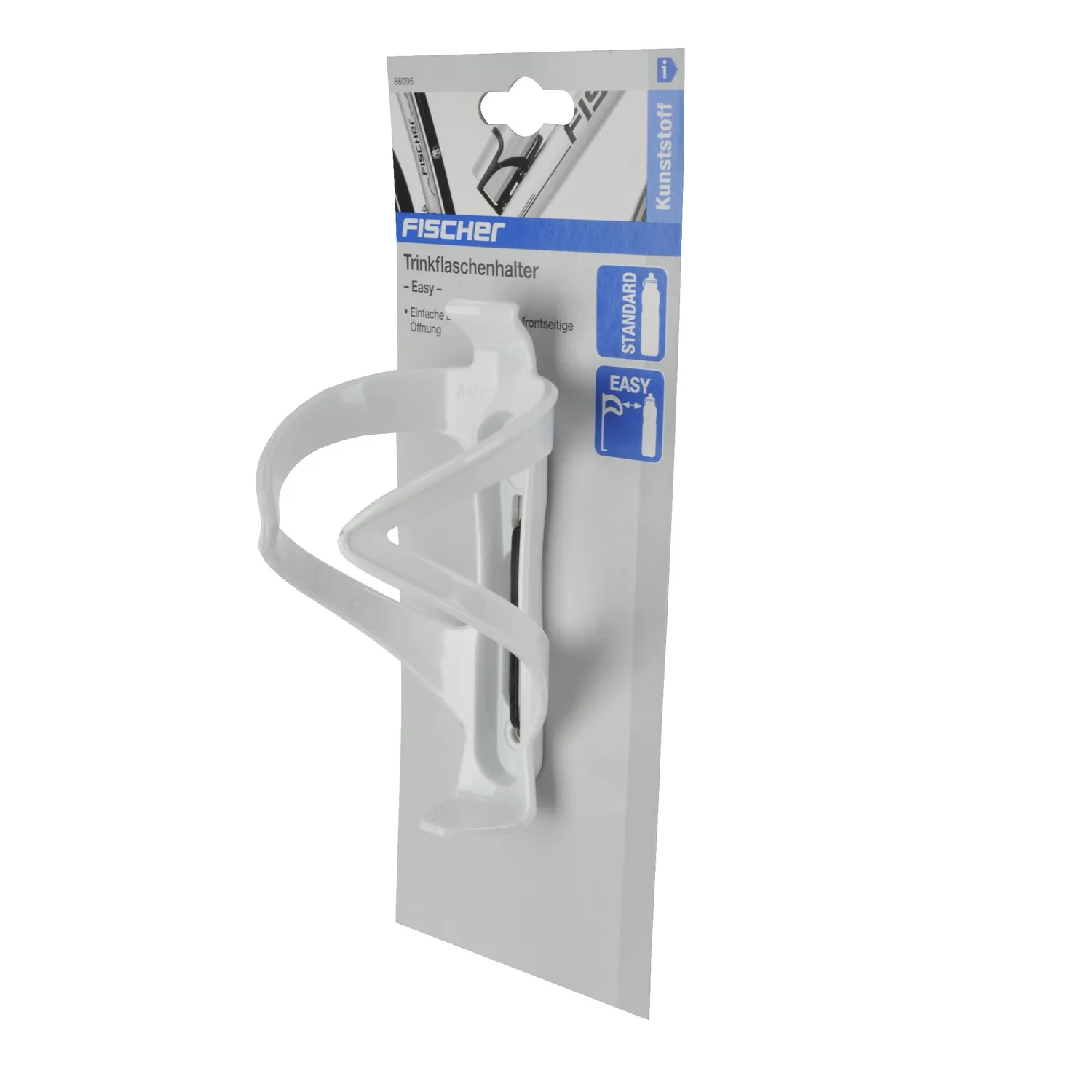 Fischer 86095 Flaschenhalter Easy Halter weiß Kunststoff