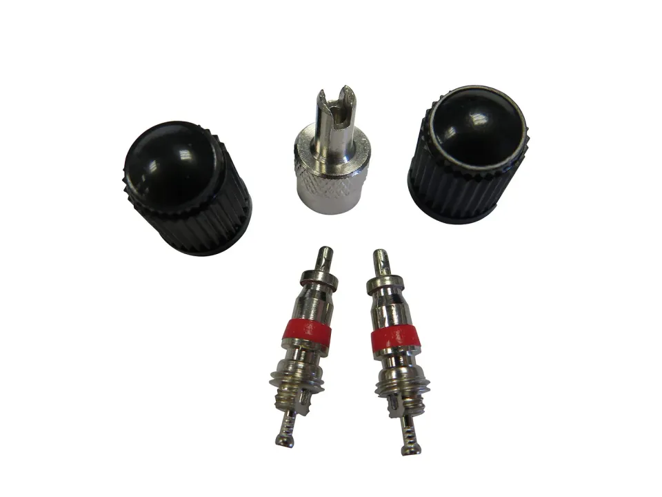 Fischer Ventil-Set Auto 5-teilig schwarz-silber Werkzeug