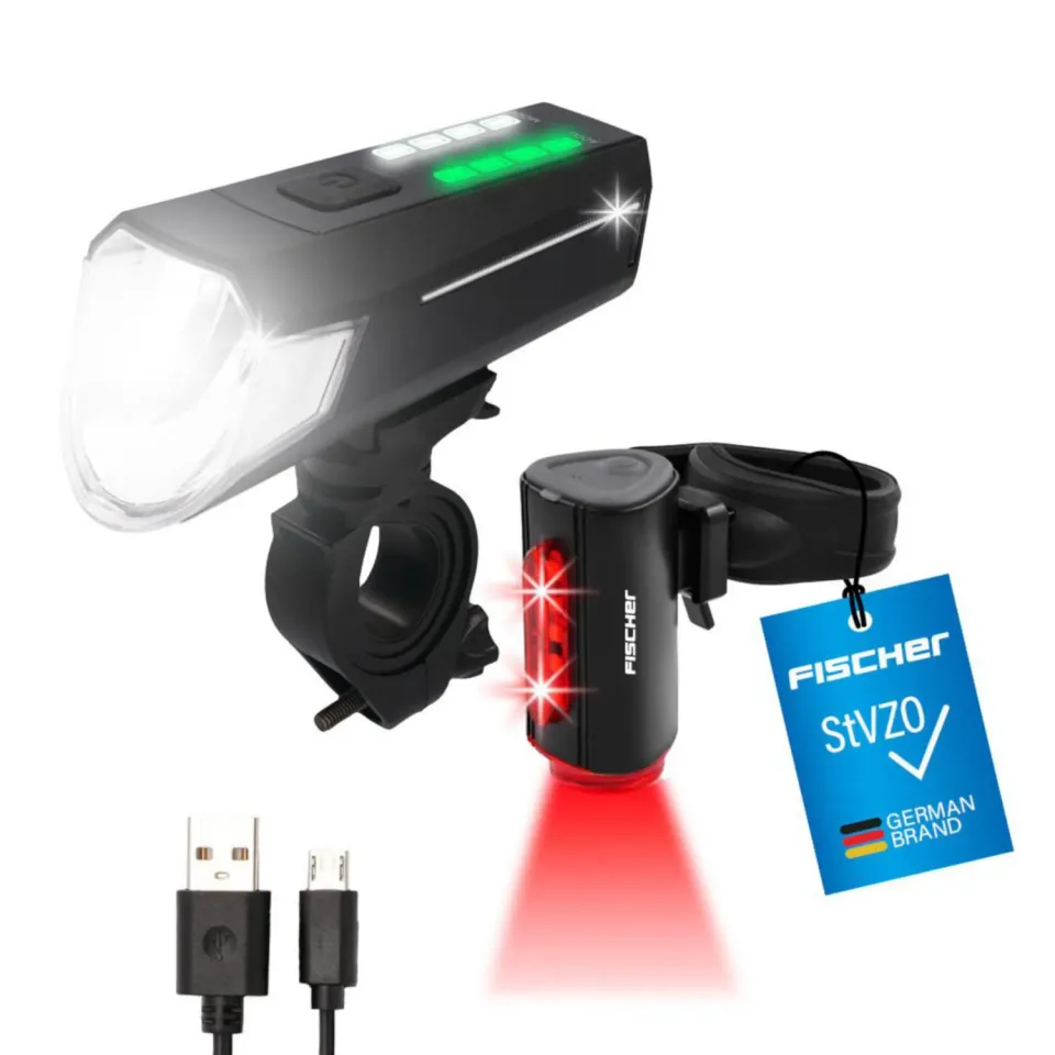Fischer Twin Beleuchtungs-Set LED 80/40/20 Lux USB