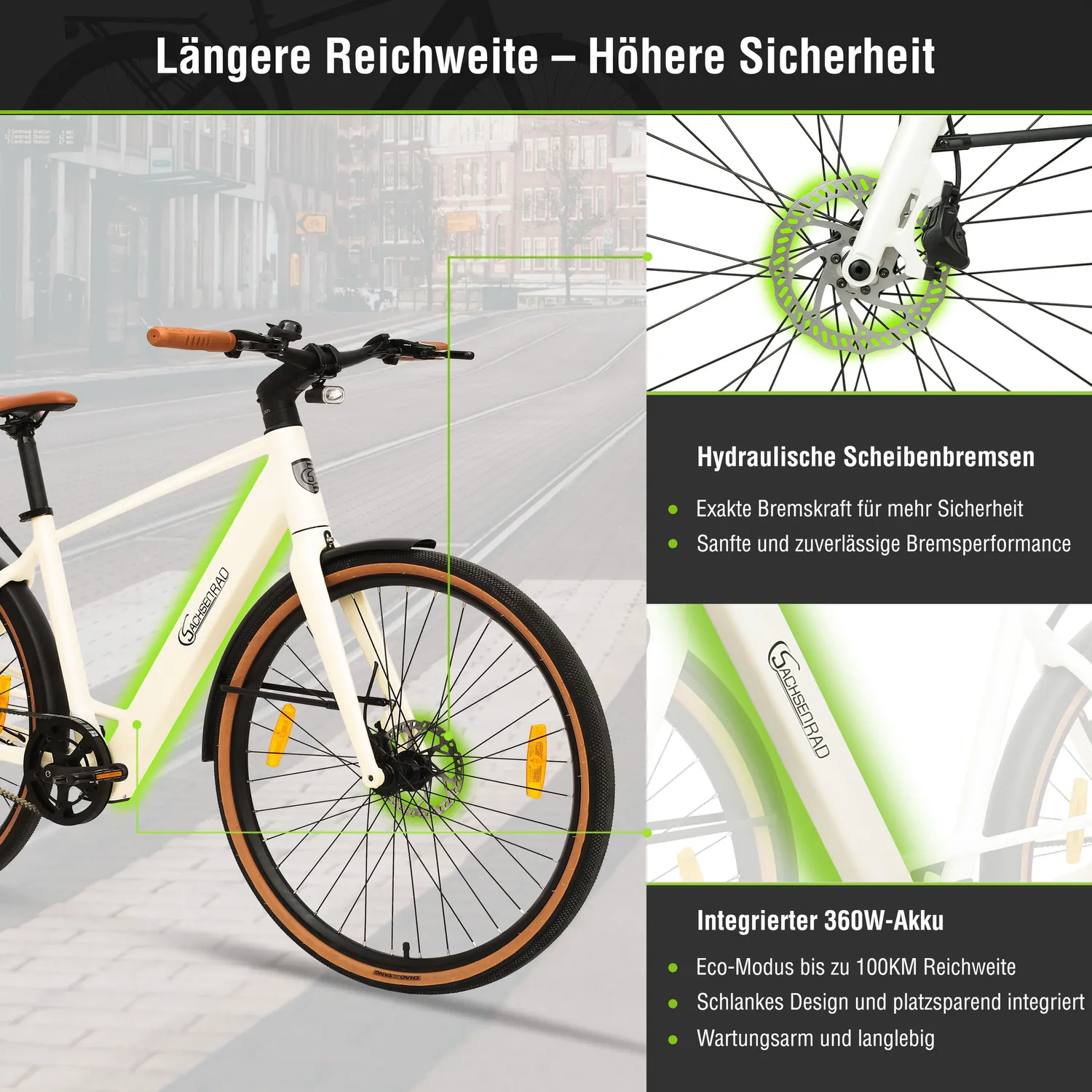 SachsenRad C3M Roma II E-Bike gebraucht Riemenantrieb