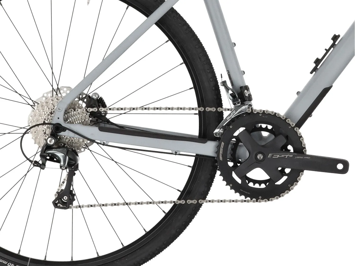 Carver Gravel 200 2025 Gravelbike Diamant Flat Grey Gr. M