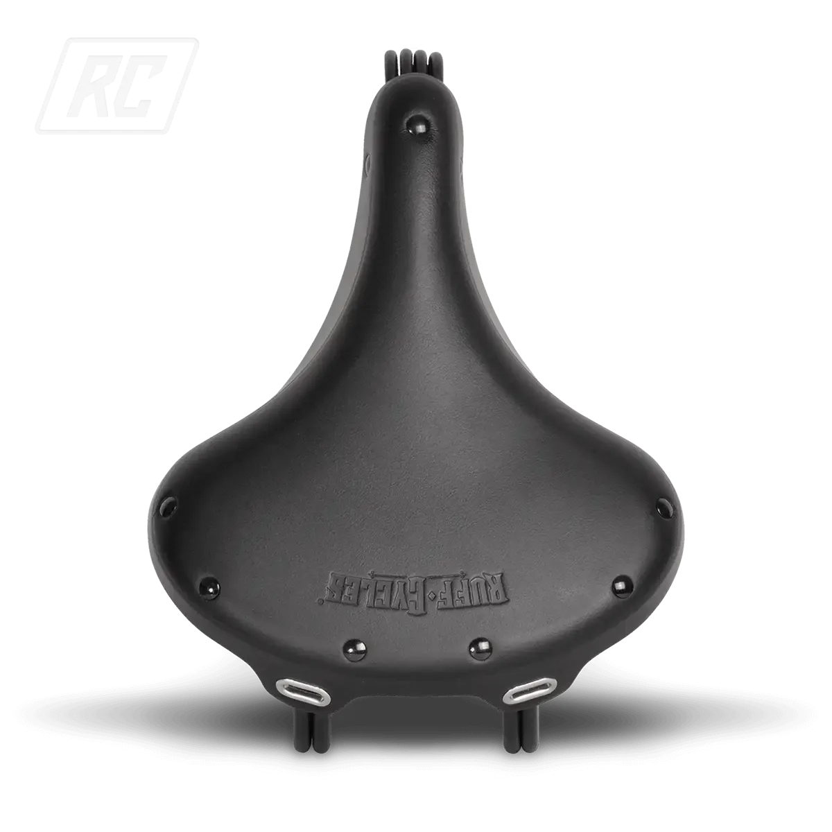 Ruff Cycles Wrangler Sattel Schwarz Echtleder