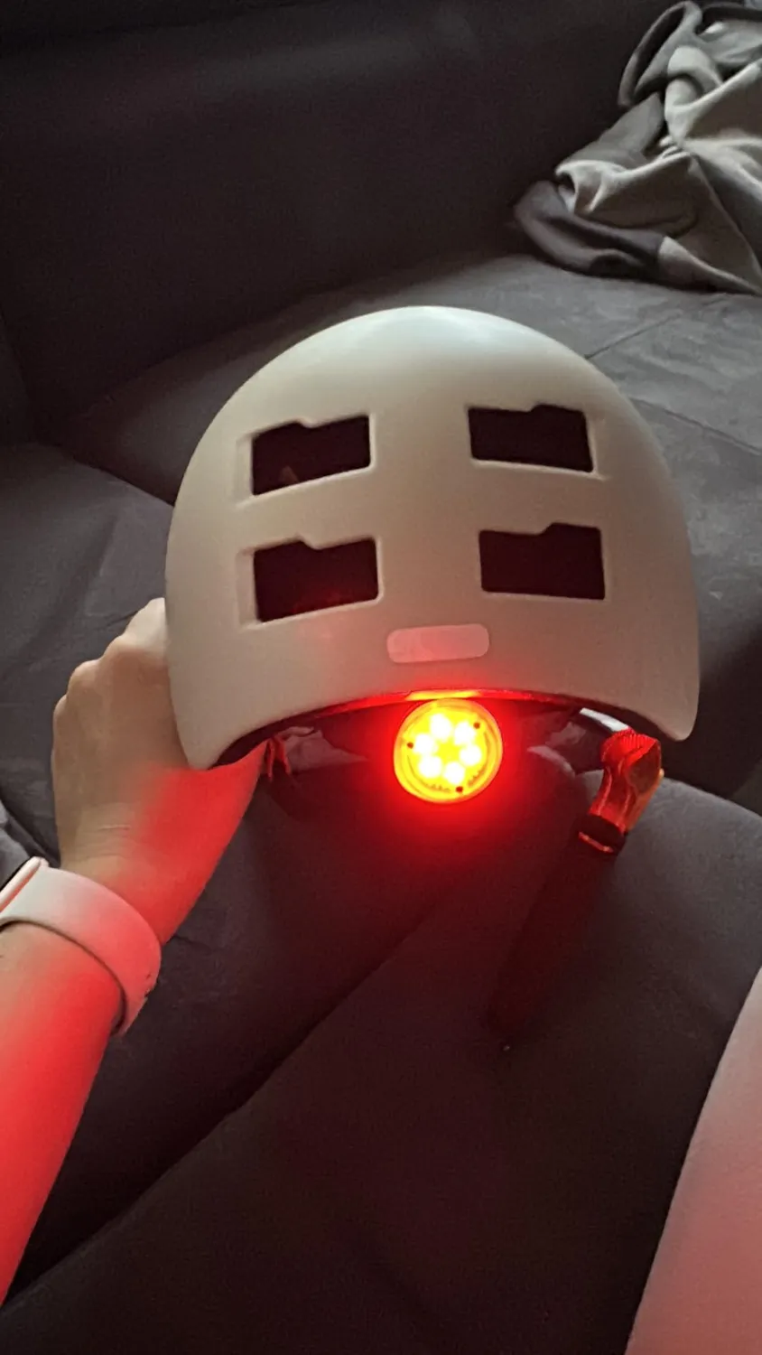 Fischer Plus BMX Fahrradhelm S/M Power beige LED