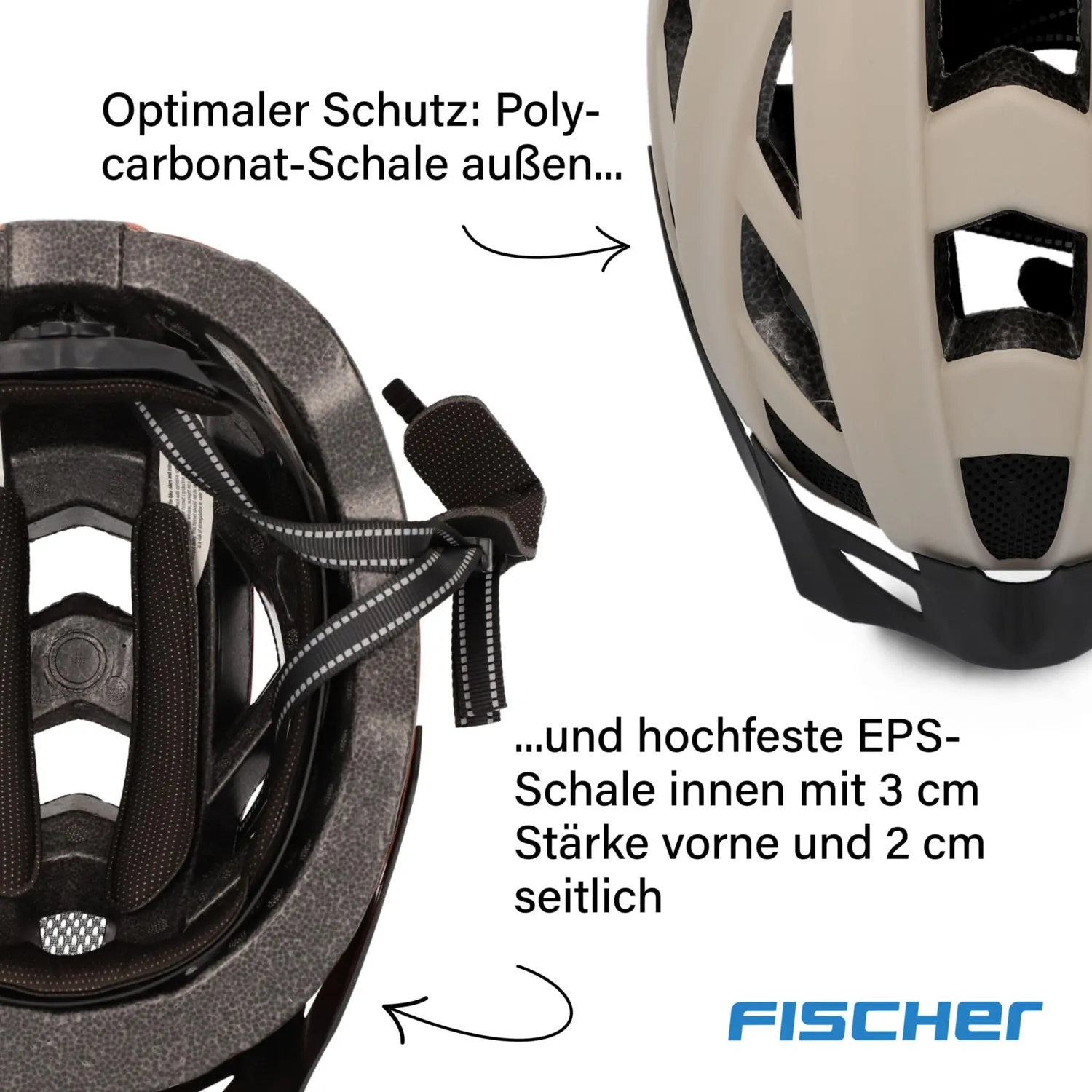 Fischer Urban Plus Cityhelm mit LED-Rücklicht S/M