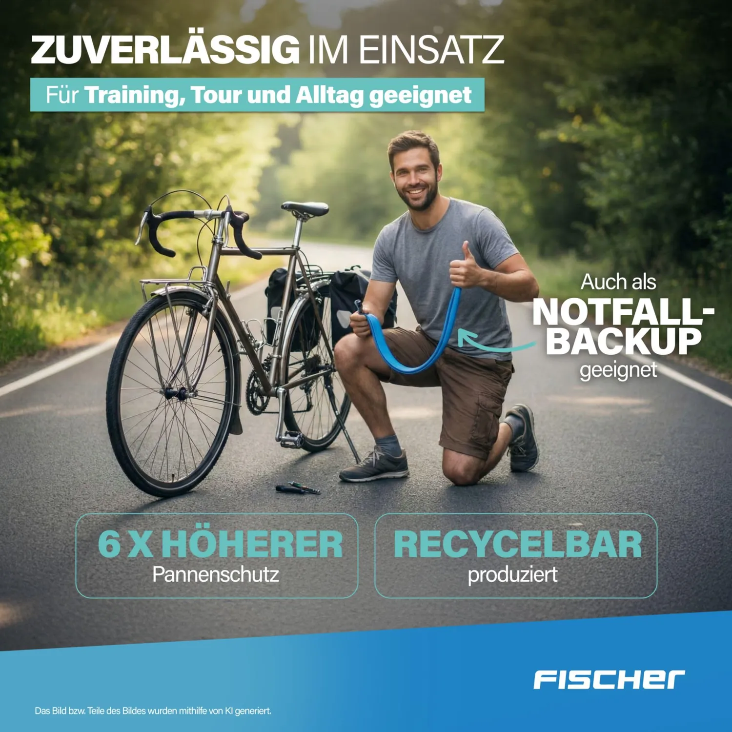 Fischer TPU Fahrradschlauch 28 Zoll 35-47-622