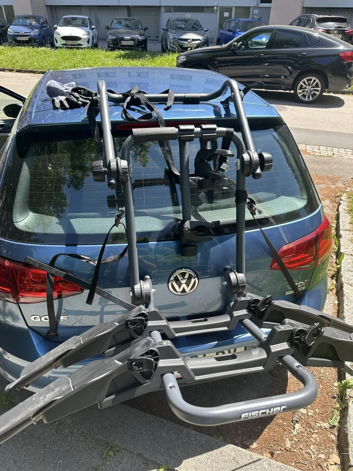 Fischer Heck Fahrradträger für 2 Fahrräder 45 kg