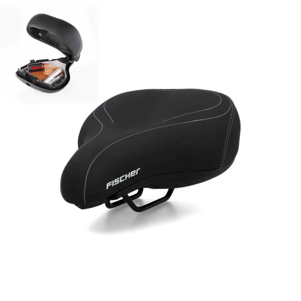 Fischer Sattel Touren mit Staufach schwarz One Size