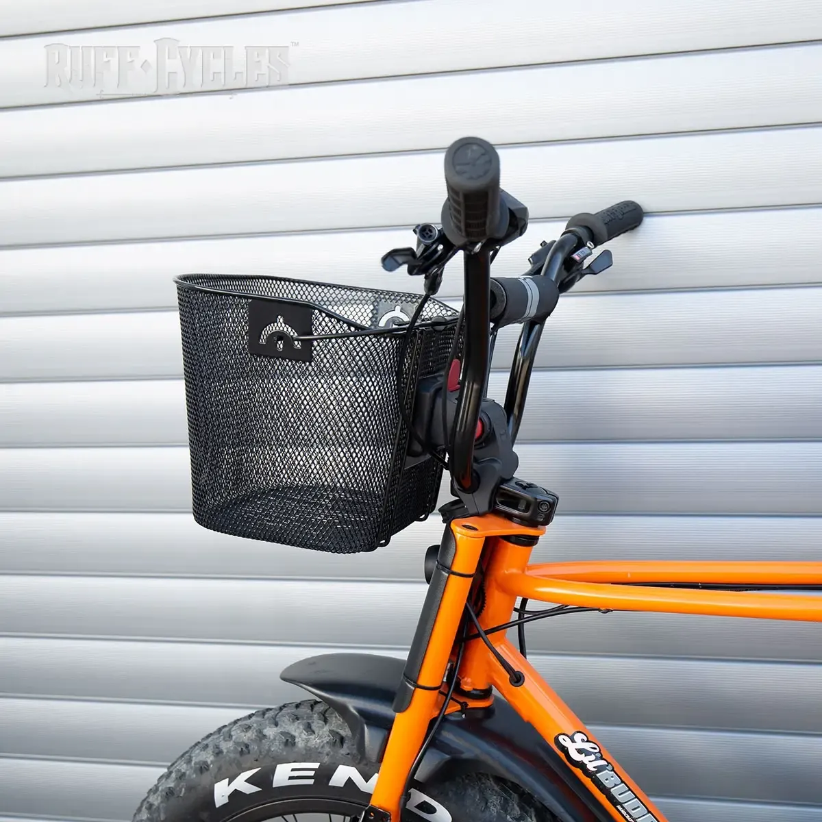 Ruff Cycles Lil’Buddy Korb mit Halter Schwarz Stahl