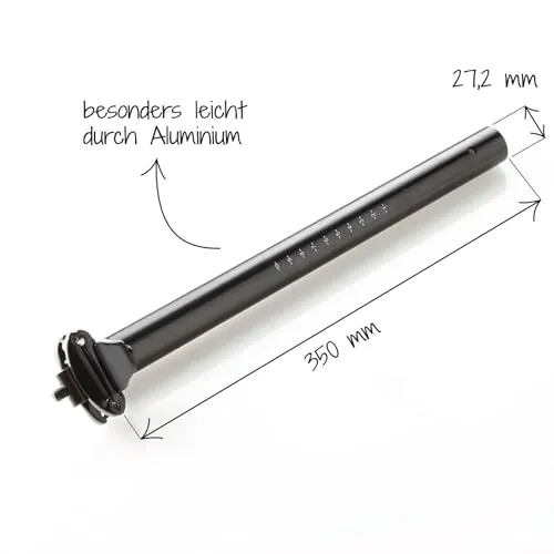 fischer Patent Sattelstütze 27,2 mm gefedert 35 cm