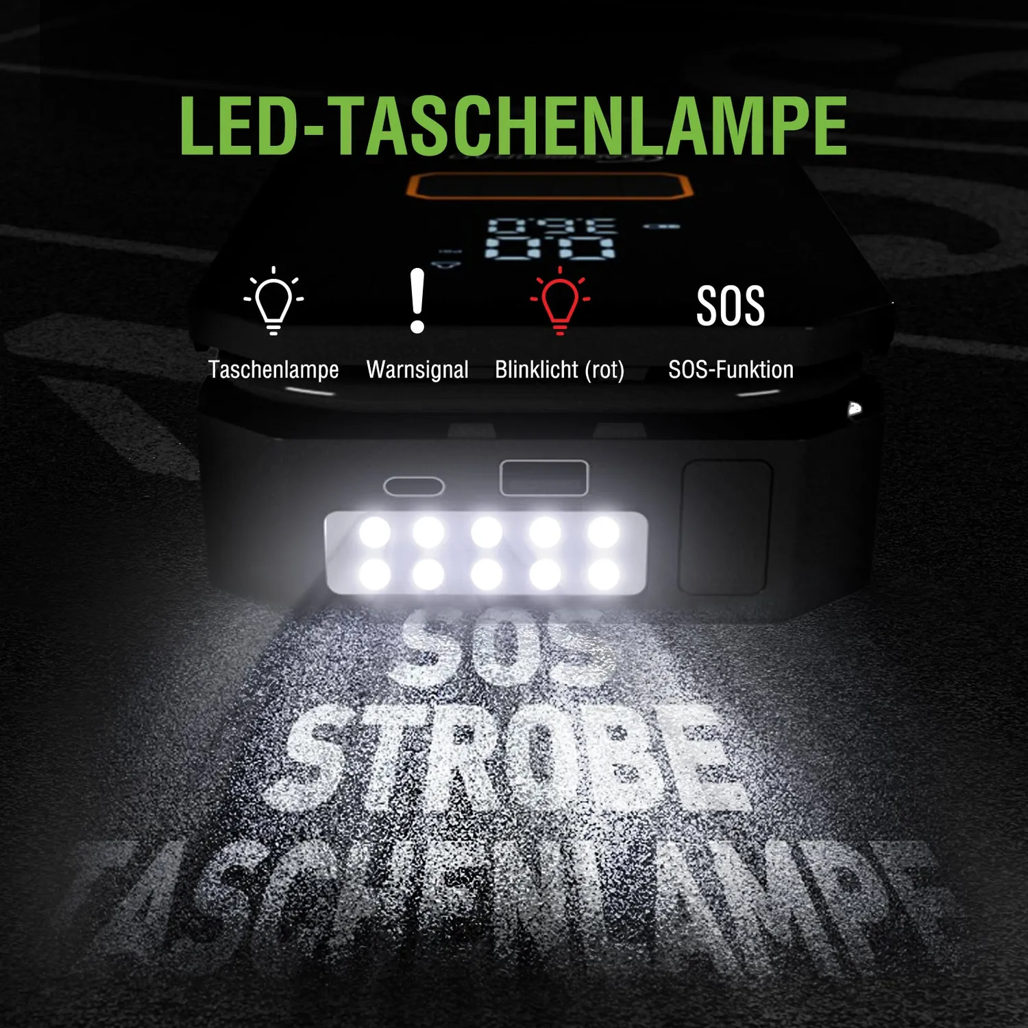 SachsenRad Air Power Start Starthilfe Powerbank Kompressor