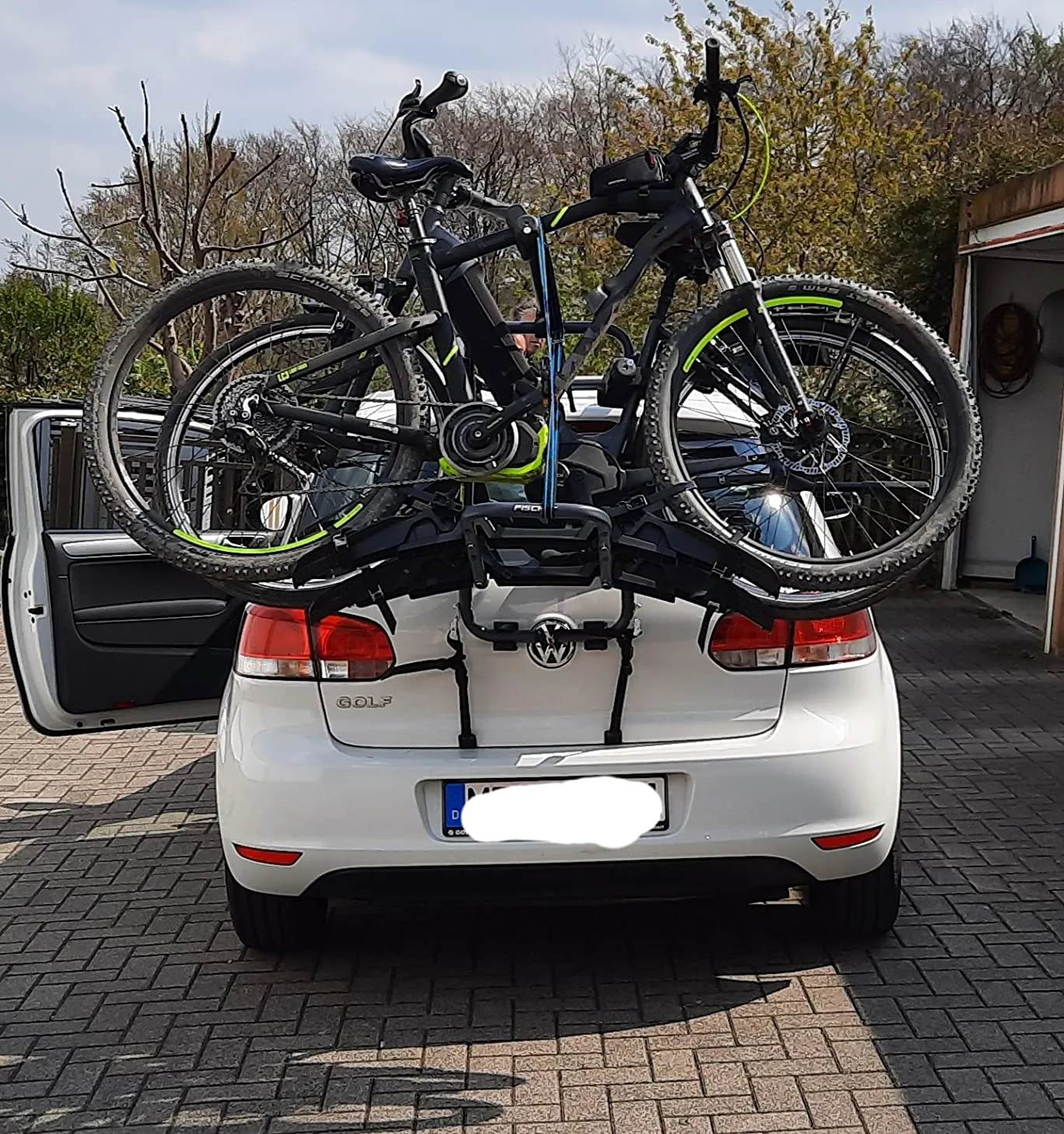 Fischer Heck Fahrradträger für 2 Fahrräder 45 kg