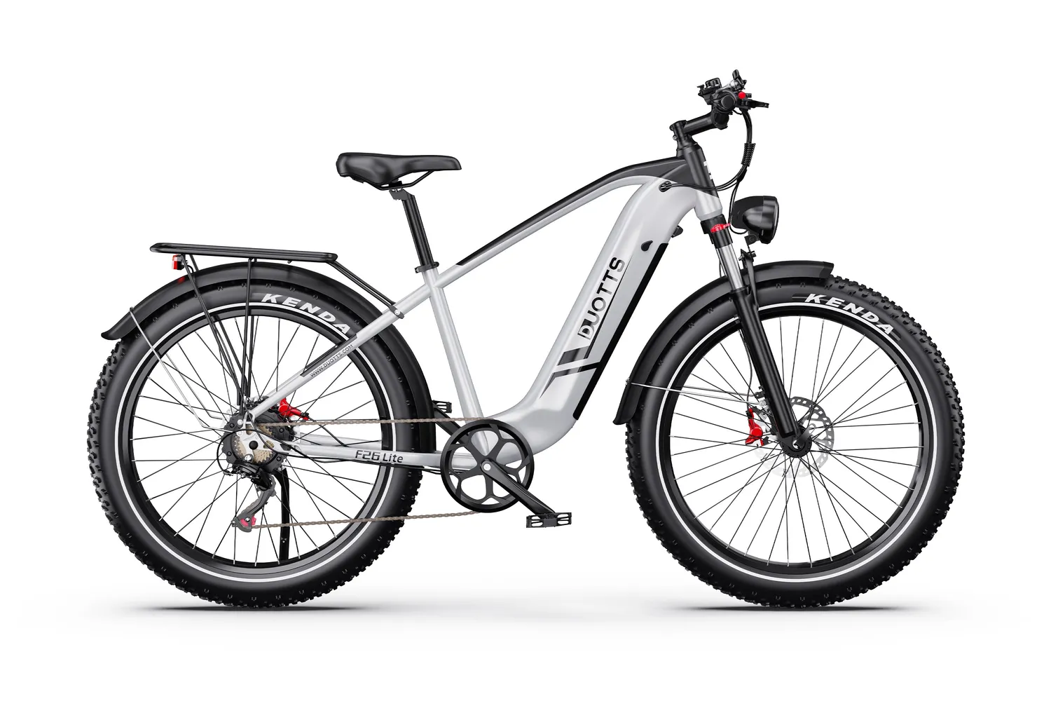 DUOTTS F26Lite E-Bike 26 Zoll Silber-Weiß