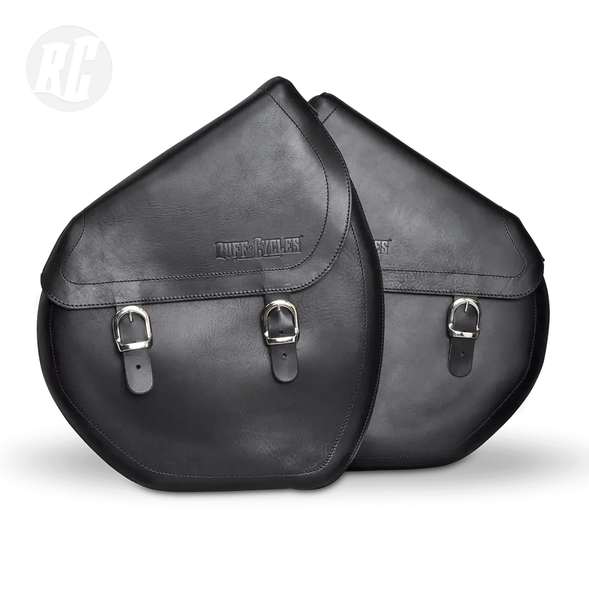 Ruff Cycles The Ruffian Satteltasche Links Schwarz Leder