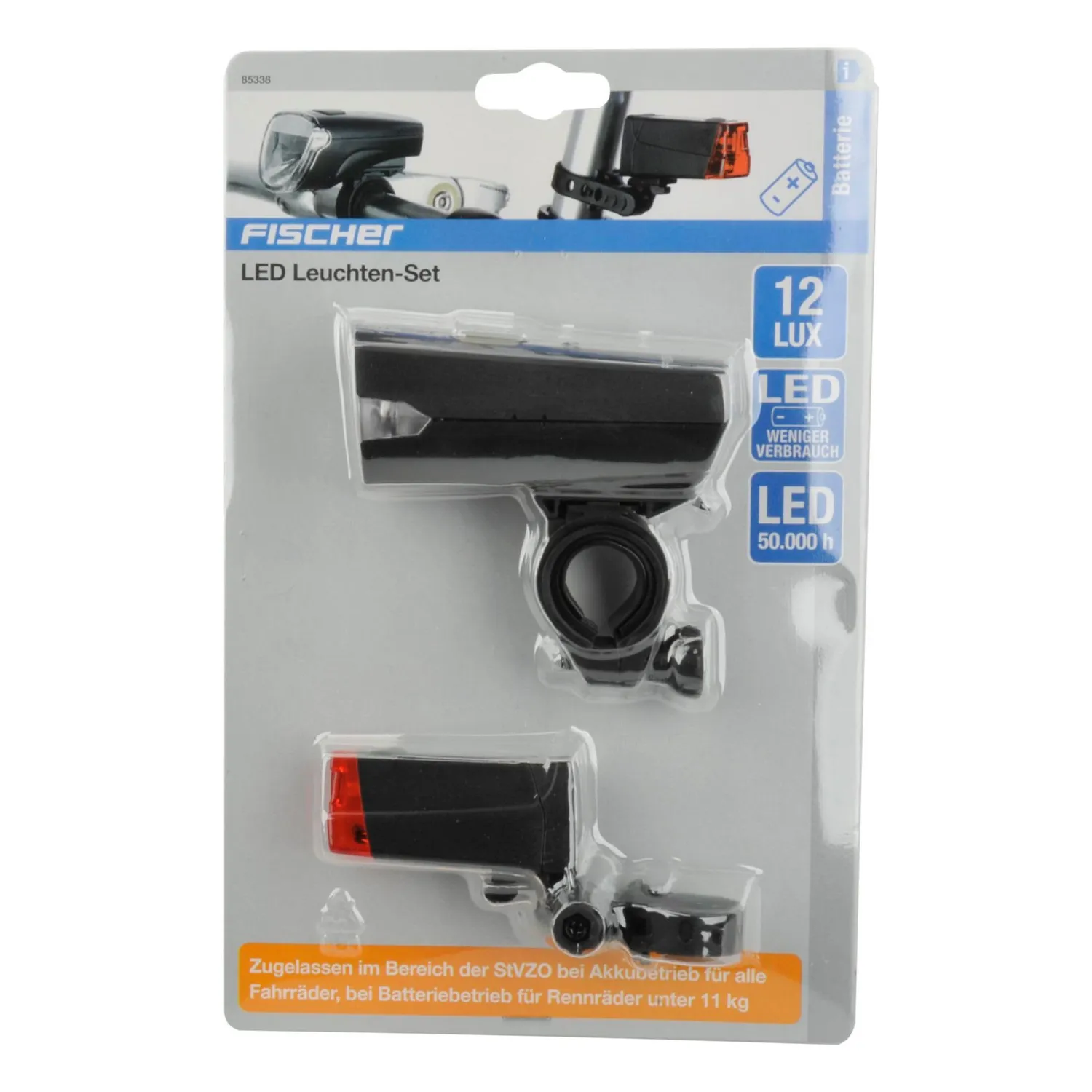 Fischer LED-Beleuchtungs-Set 85338 Batterie 12 Lux