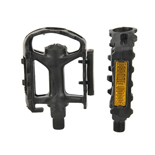 Fischer Pedale MTB Kunststoff schwarz mit Reflektoren Paar