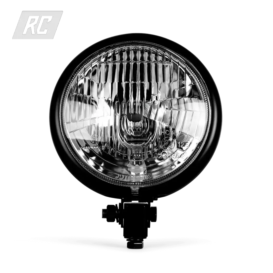 Ruff Cycles Bates Style Frontscheinwerfer Schwarz H4