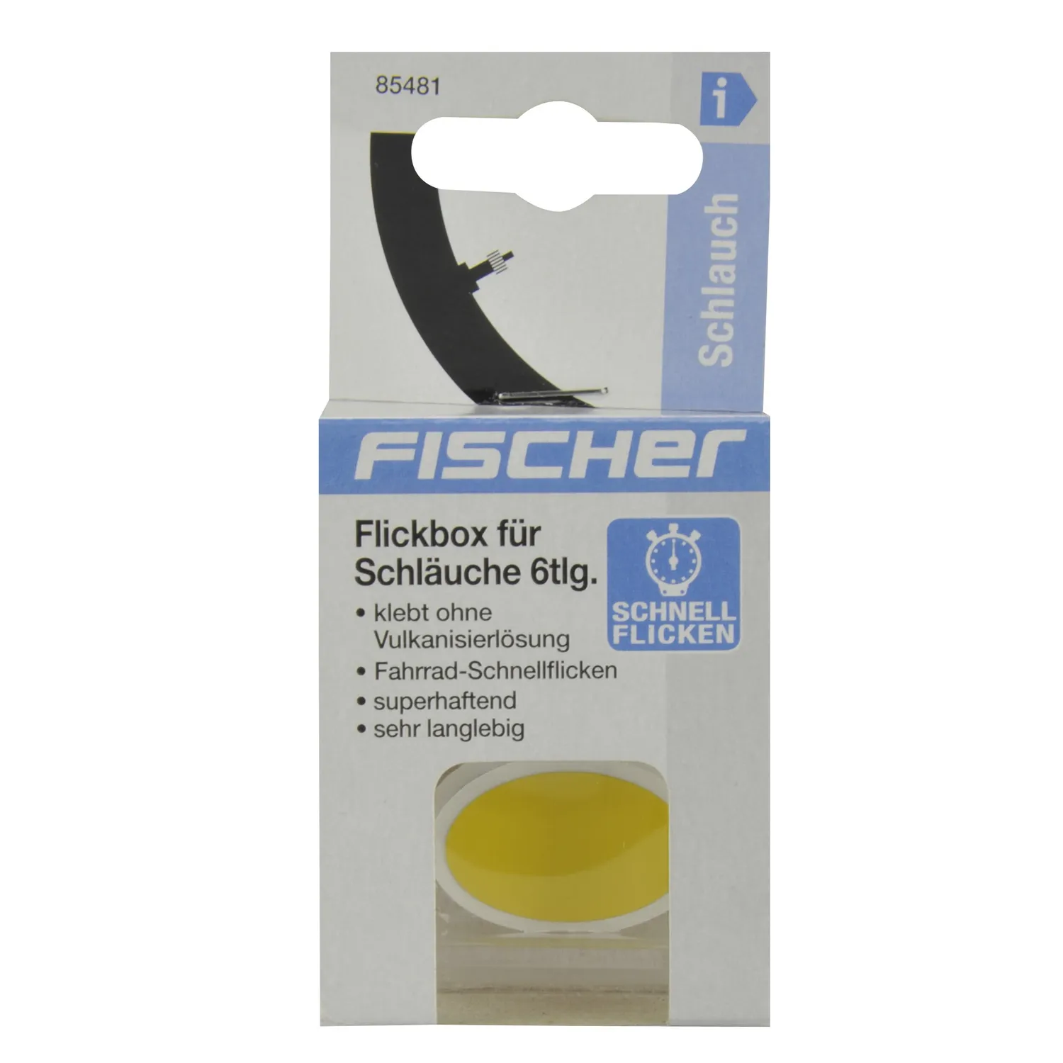 Fischer 85481 Schnellflicken selbstklebend 6er Set