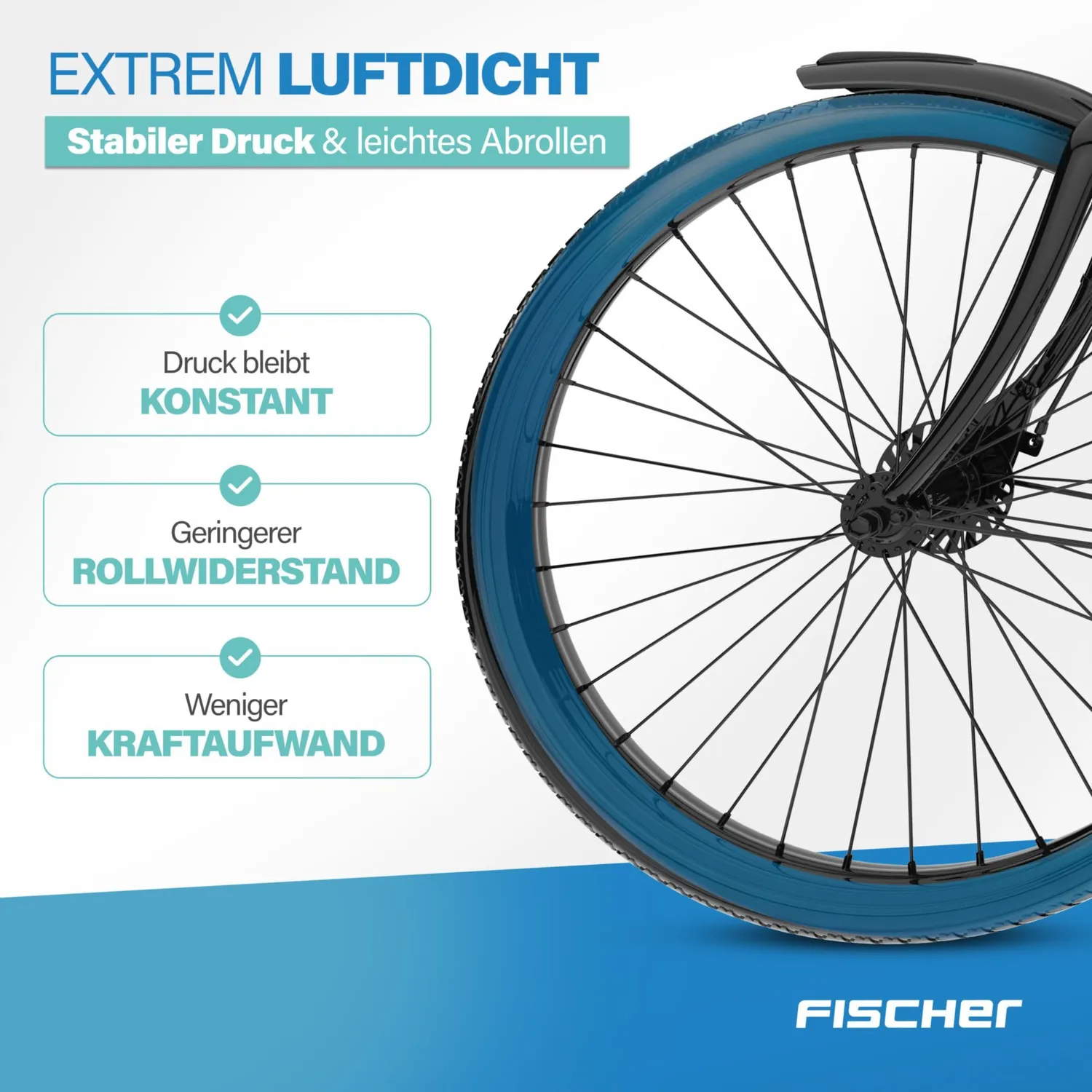 Fischer TPU Fahrradschlauch 28 Zoll 35-47-622