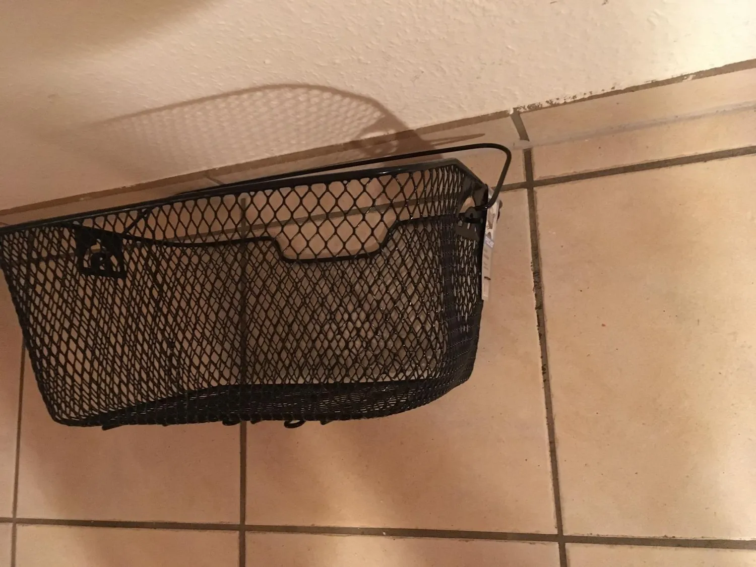 Fischer Gepäckträger Fahrradkorb engmaschig schwarz