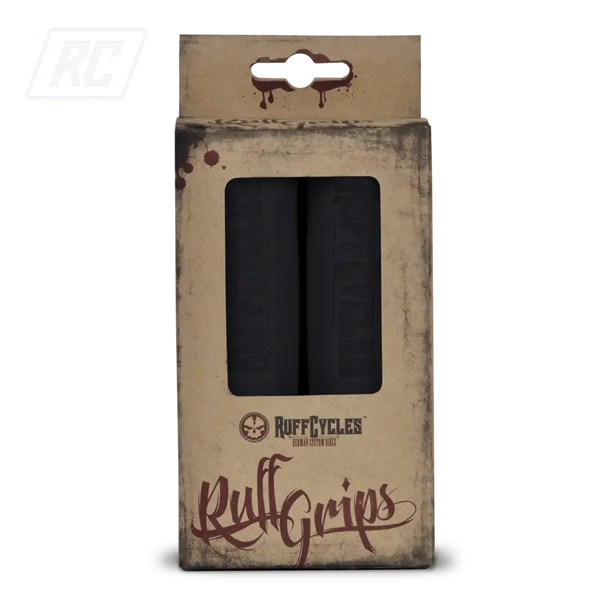 Ruff Cycles Mikrofaser Lenkergriffe Schwarz 22mm Wildleder-Optik