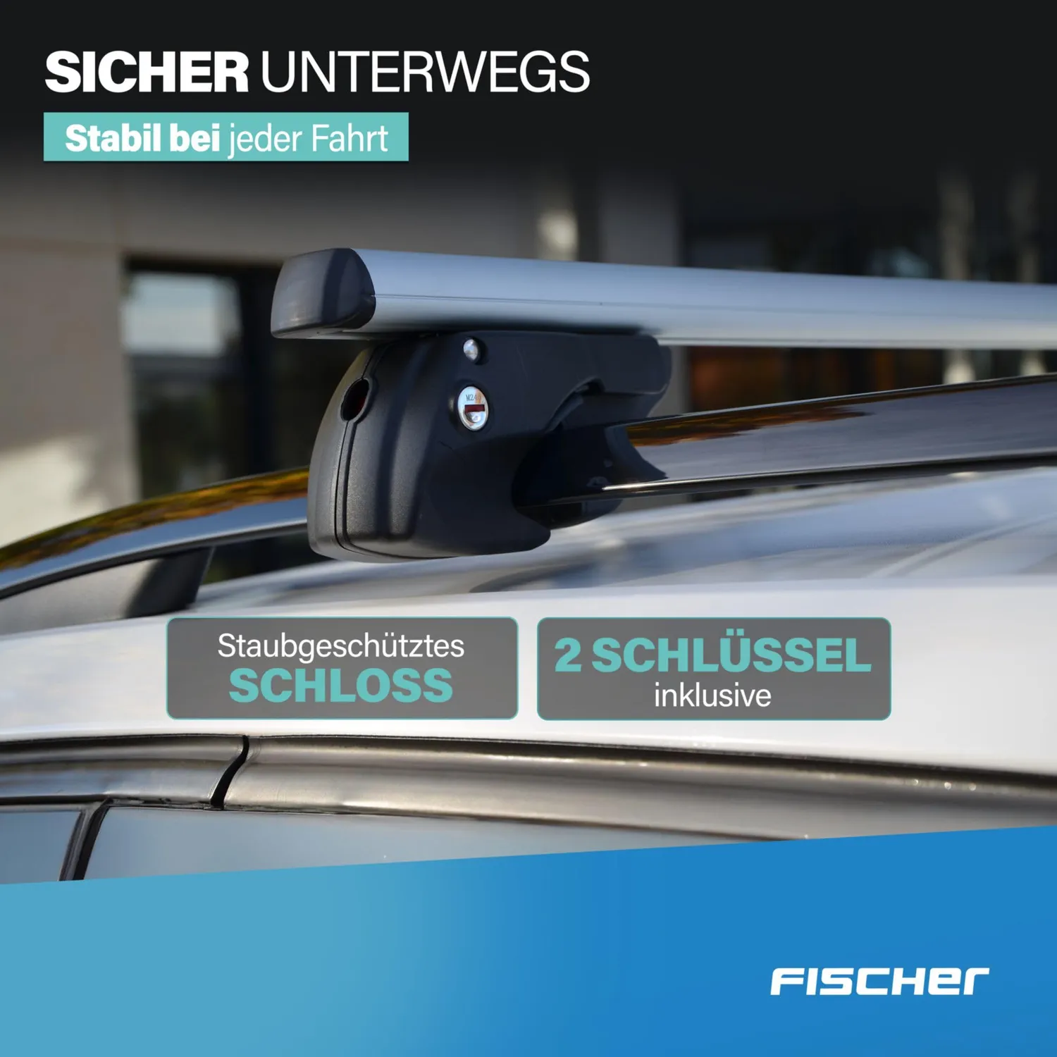 Fischer TopLine L Relingträger 120cm Alu abschließbar