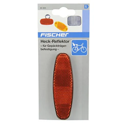 Fischer Heckreflektor Gepäckträger Fahrrad rot One Size