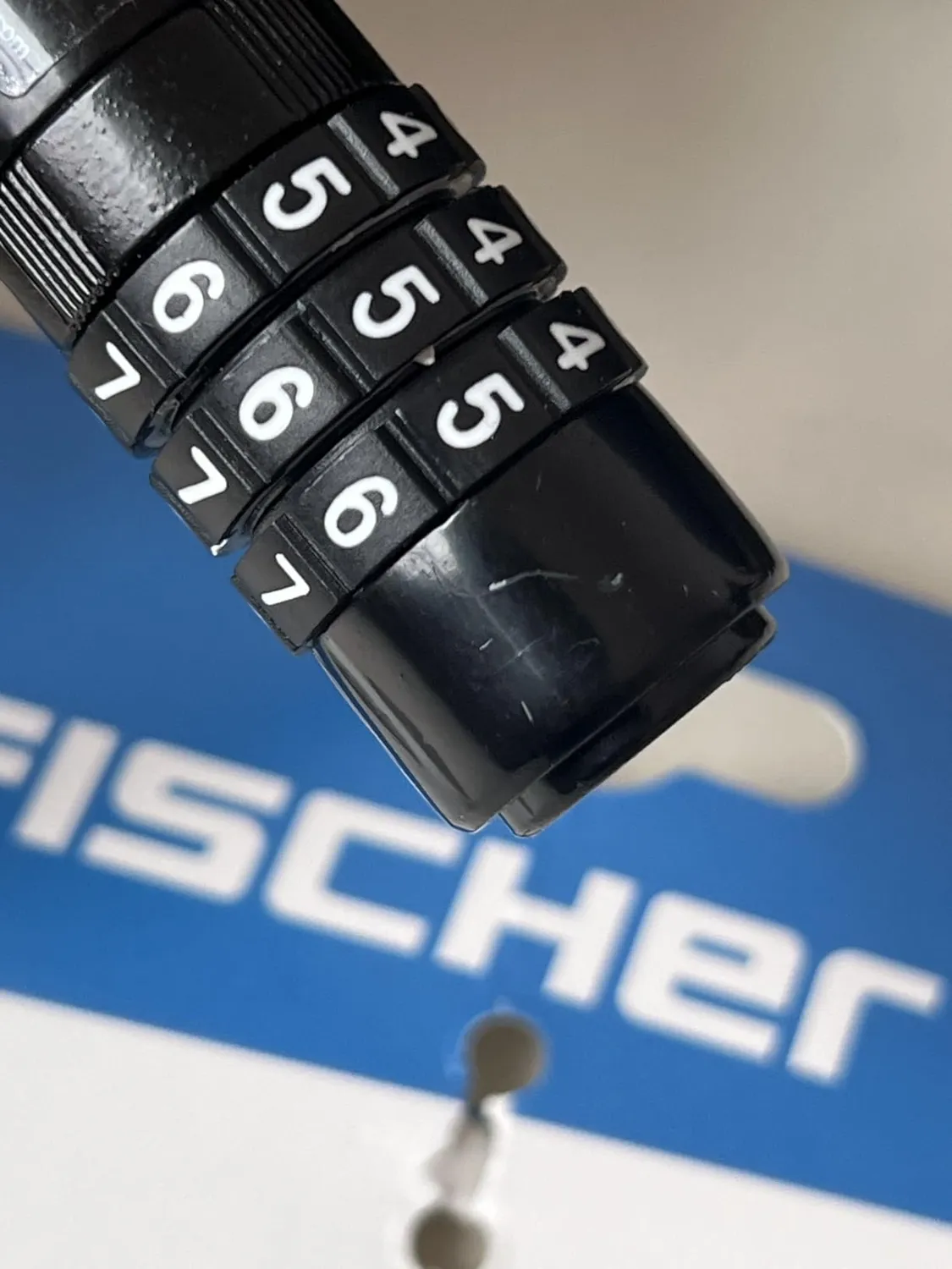 Fischer Zahlenschloss 53 cm schwarz 1000 Kombinationen