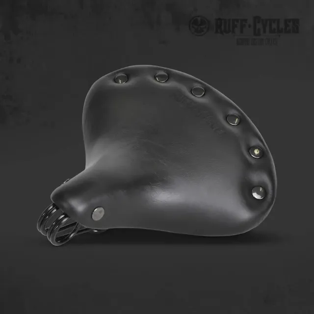 Ruff Cycles Stockman Sattel Leder Schwarz Federn