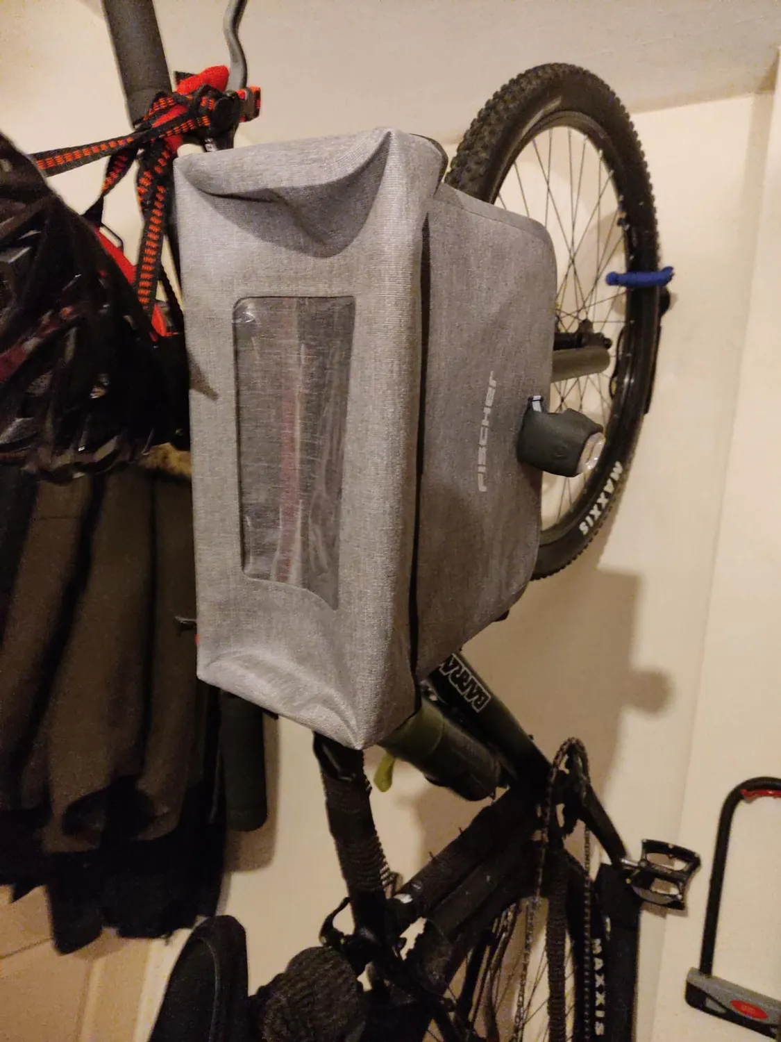Fischer Plus Cita Lenkertasche 7 Liter wasserdicht grau