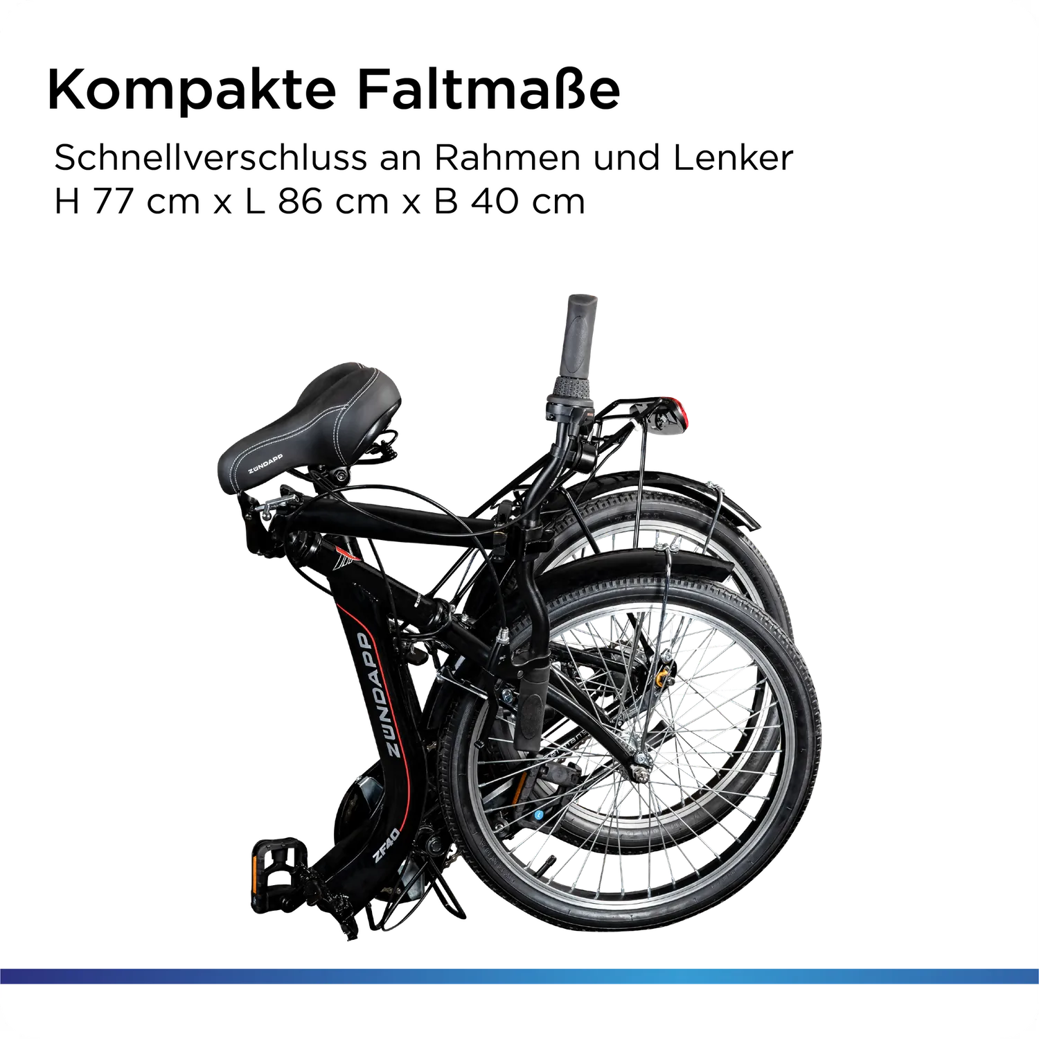 Zündapp ZF40 Klapprad 20 Zoll 3-Gang weiß 35,5cm