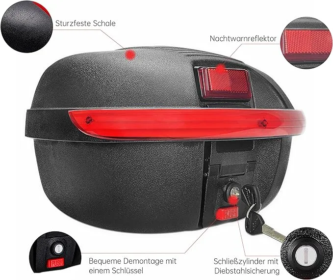 SachsenRad Globus Gepäckträgerbox mit Alarm neu 16 Liter