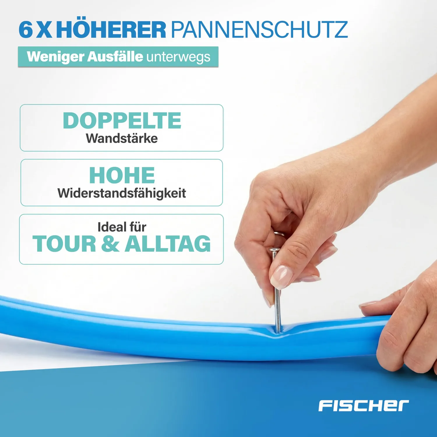 Fischer TPU Fahrradschlauch 28 Zoll 35-47-622