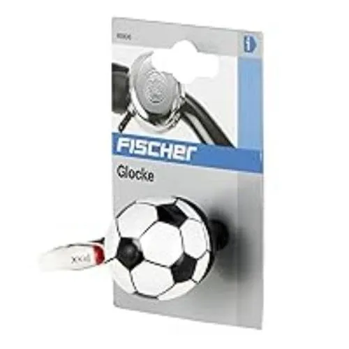 Fischer 85806 Fahrradglocke Fußball bunt